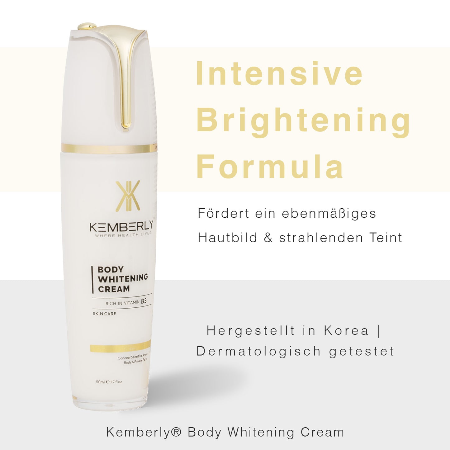 Kemberly Pflegecreme für empfindliche Zonen & Hautbildverfeinerung - Kemberly® GmbH