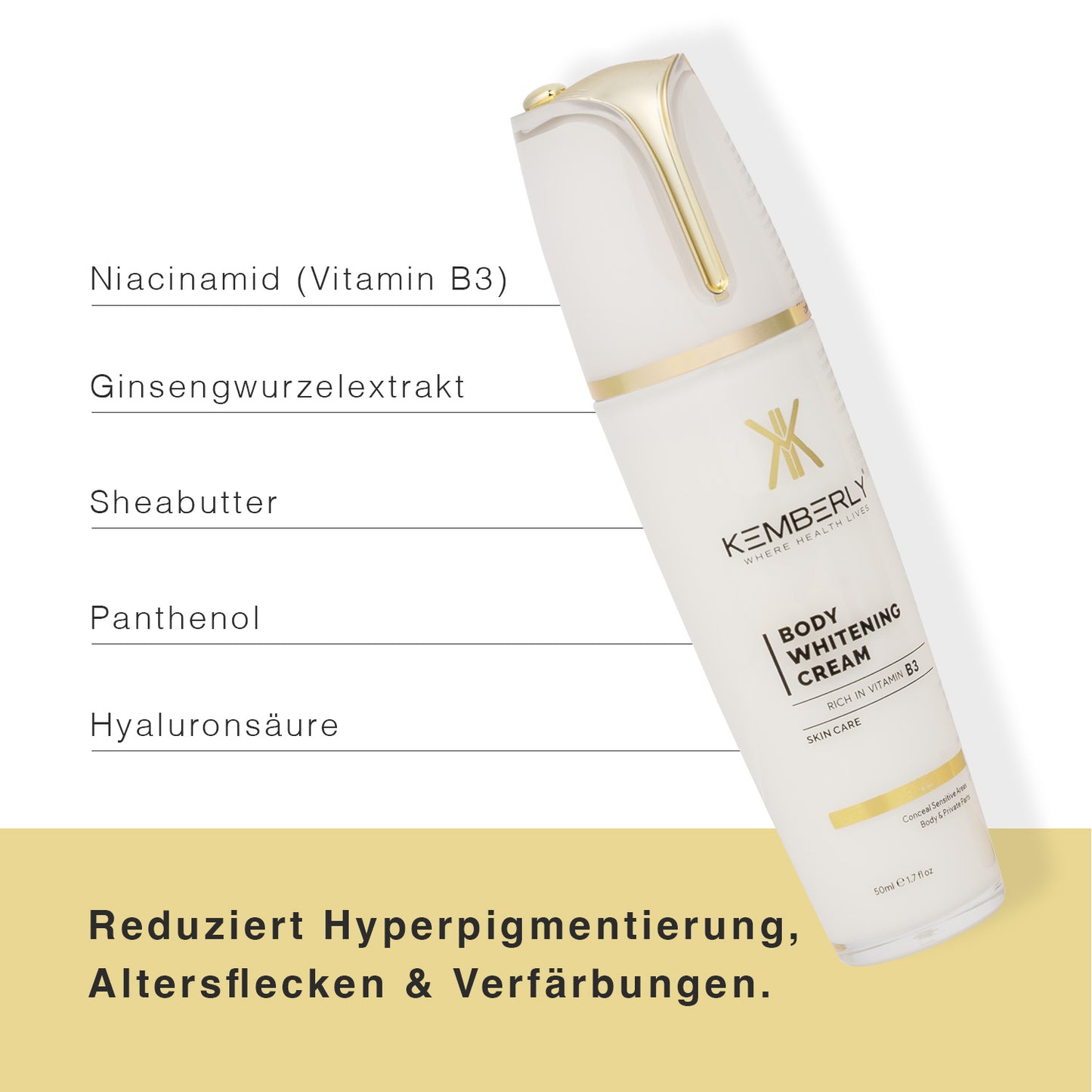 Kemberly Pflegecreme für empfindliche Zonen & Hautbildverfeinerung - Kemberly® GmbH