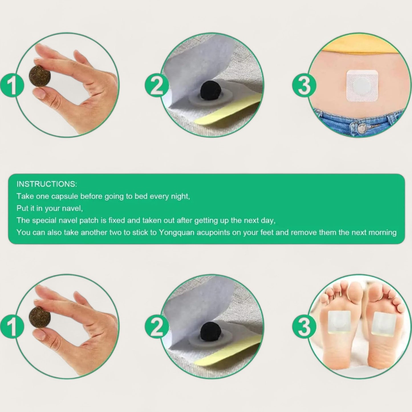 Slim Patch Fett Verbrennung Perfekt Detox Wermut Bauch Nabel Abnehmen Patch - Kemberly® GmbH