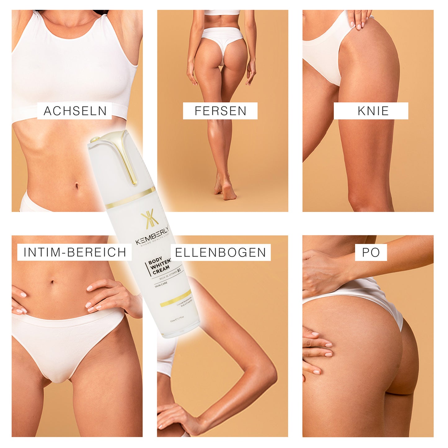 Kemberly Pflegecreme für empfindliche Zonen & Hautbildverfeinerung - Kemberly® GmbH