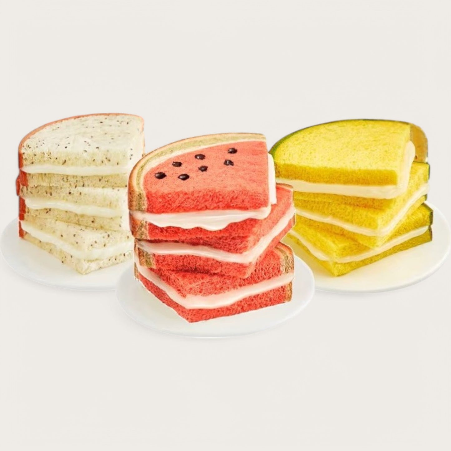Koreanischer Kuchen mit Wassermelone, Cantaloupe oder Drachenfrucht - Kemberly® GmbH