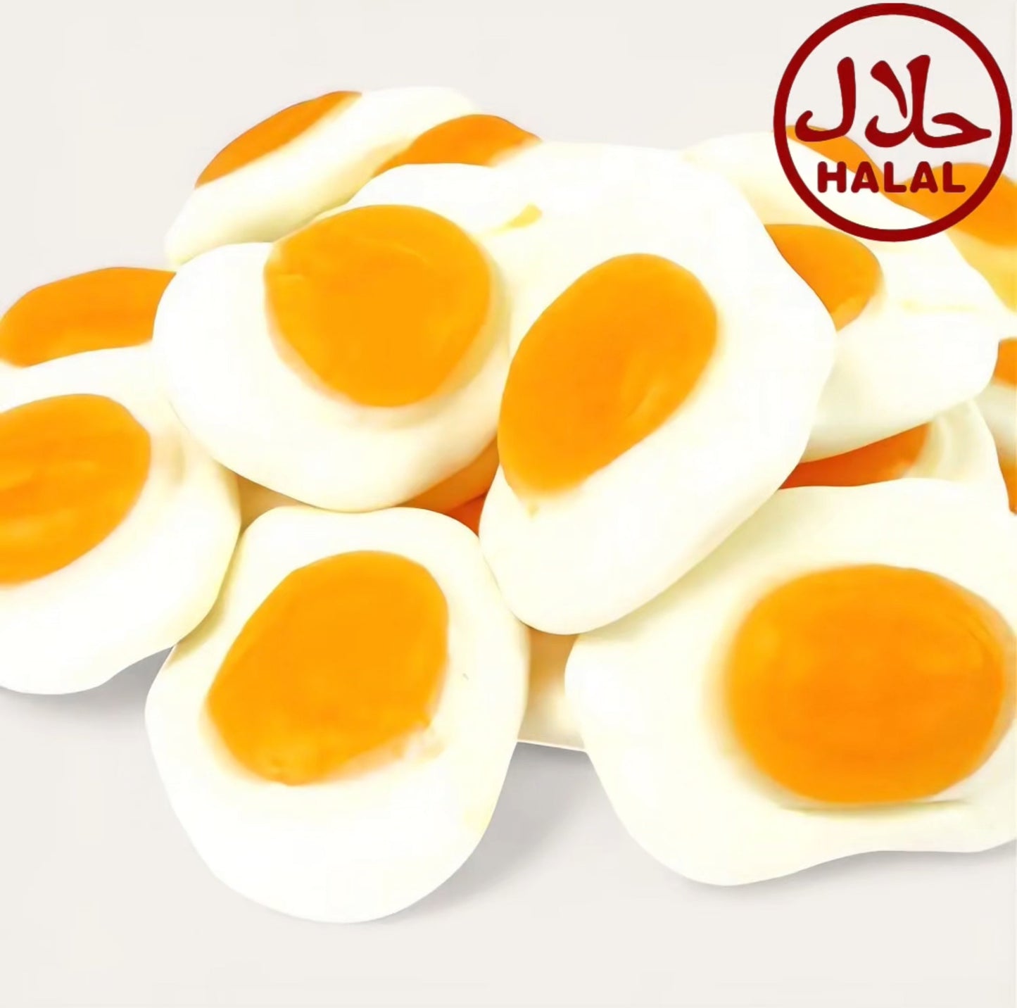 Spiegeleier Fruchtgummi – Halal, Vanille, gluten- & laktosefrei, 300g - Kemberly® GmbH