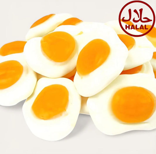 Spiegeleier Fruchtgummi  – Halal, Vanille, gluten- & laktosefrei, 300g - Kemberly® GmbH