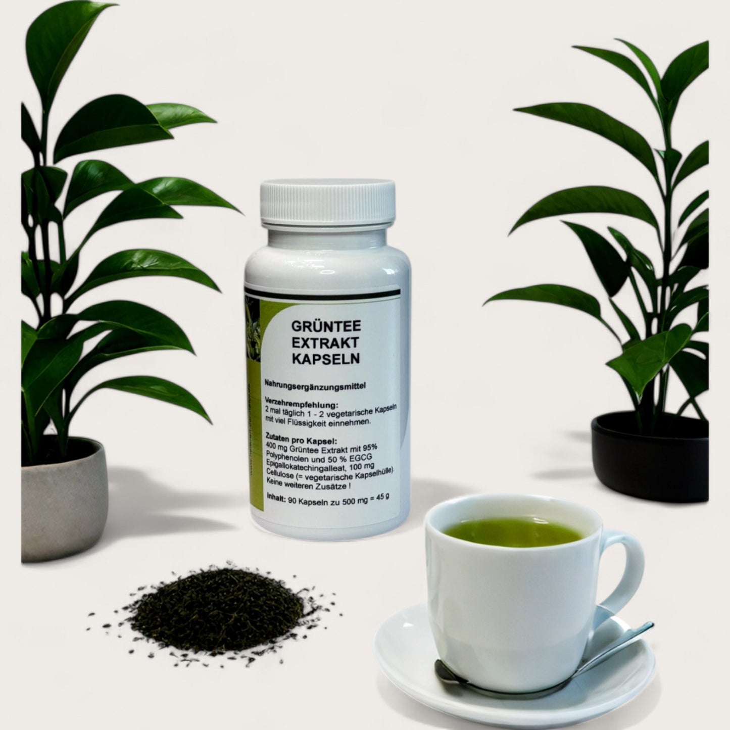 Grünetee Extrakt Kapseln - 90 Kapseln zu 500 mg - Kemberly® GmbH
