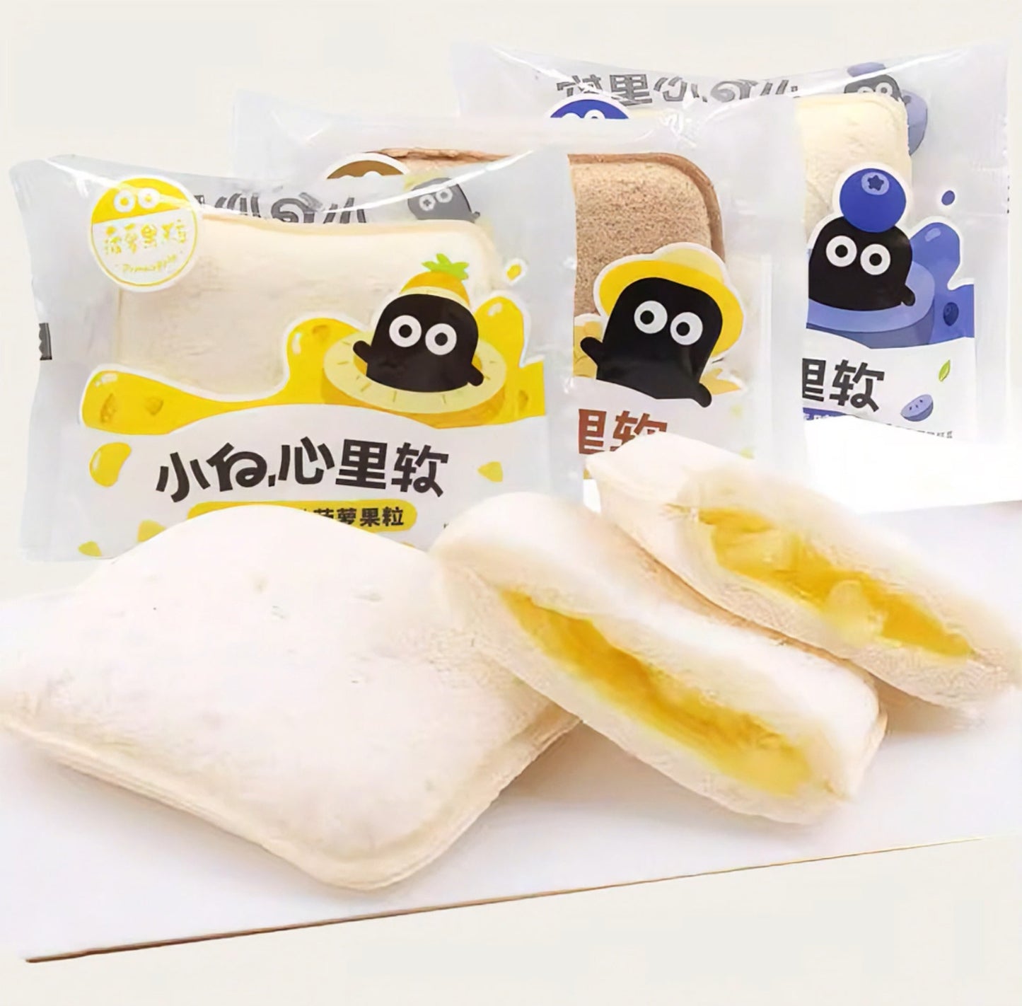 Ananas-Sandwich – Weiches Brot mit fruchtiger Ananasfüllung & Stückchen (50 g)