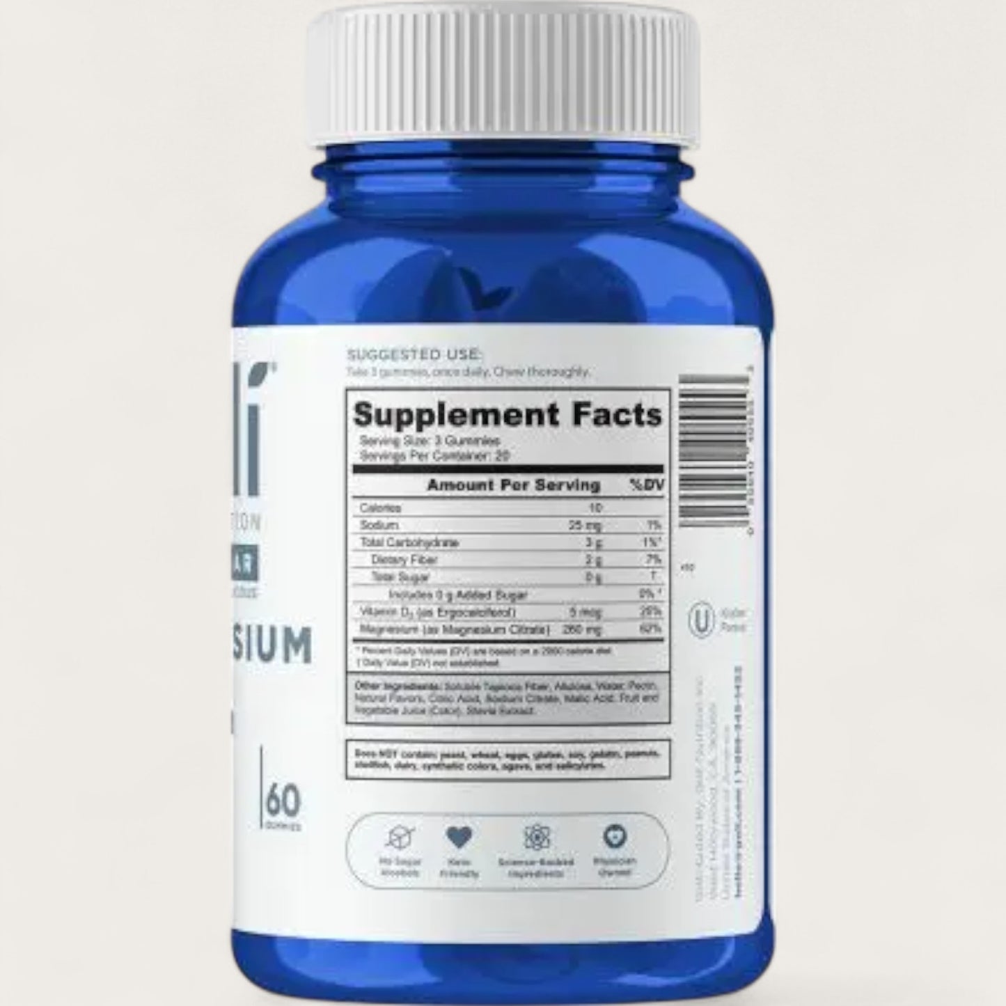 Goli Nutrition® Magnesium Gummies – Zero Sugar (60 Stück) - Kemberly® GmbH