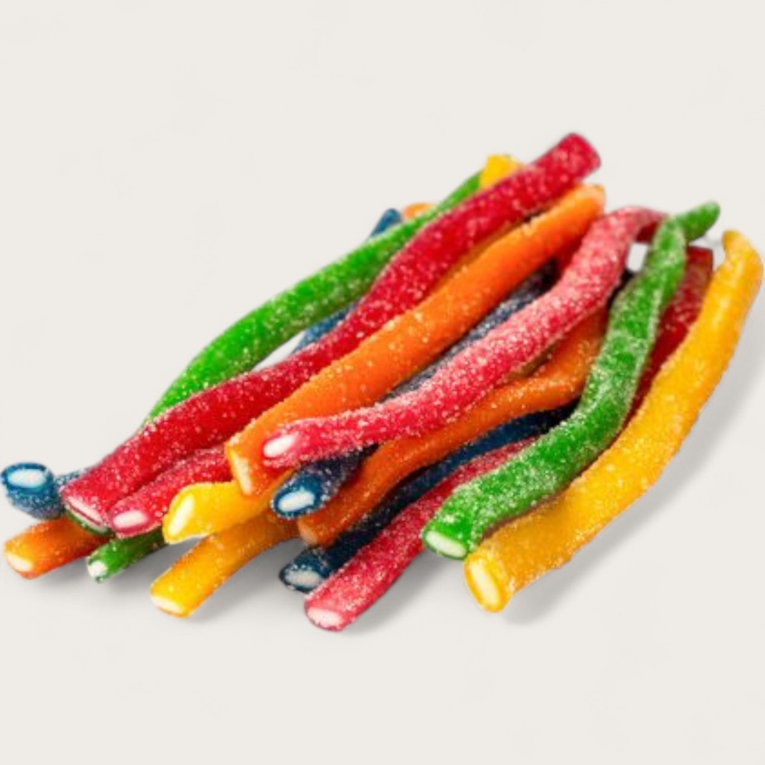 Saurer Rainbow Churritos Fruchtgummi-Mix, gefüllt – 300 g, Halal - Kemberly® GmbH