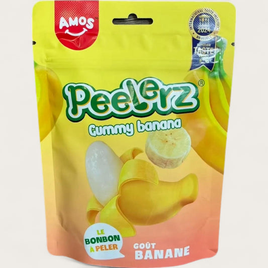 AMOS Peelerz Gummy Banana – Schälbarer Fruchtgummi (120 g) - Kemberly® GmbH