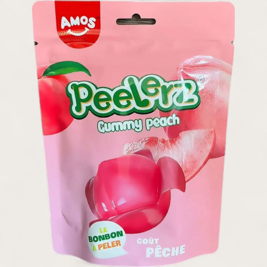 AMOS Peelerz Gummy Peach – Schälbarer Fruchtgummi (120 g) - Kemberly® GmbH