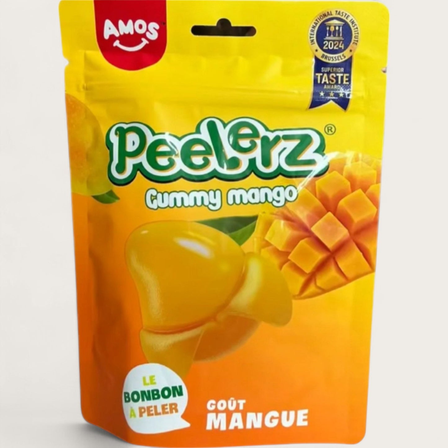 AMOS Peelerz Gummy Mango – Schälbarer Mango-Fruchtgummi (120 g) - Kemberly® GmbH