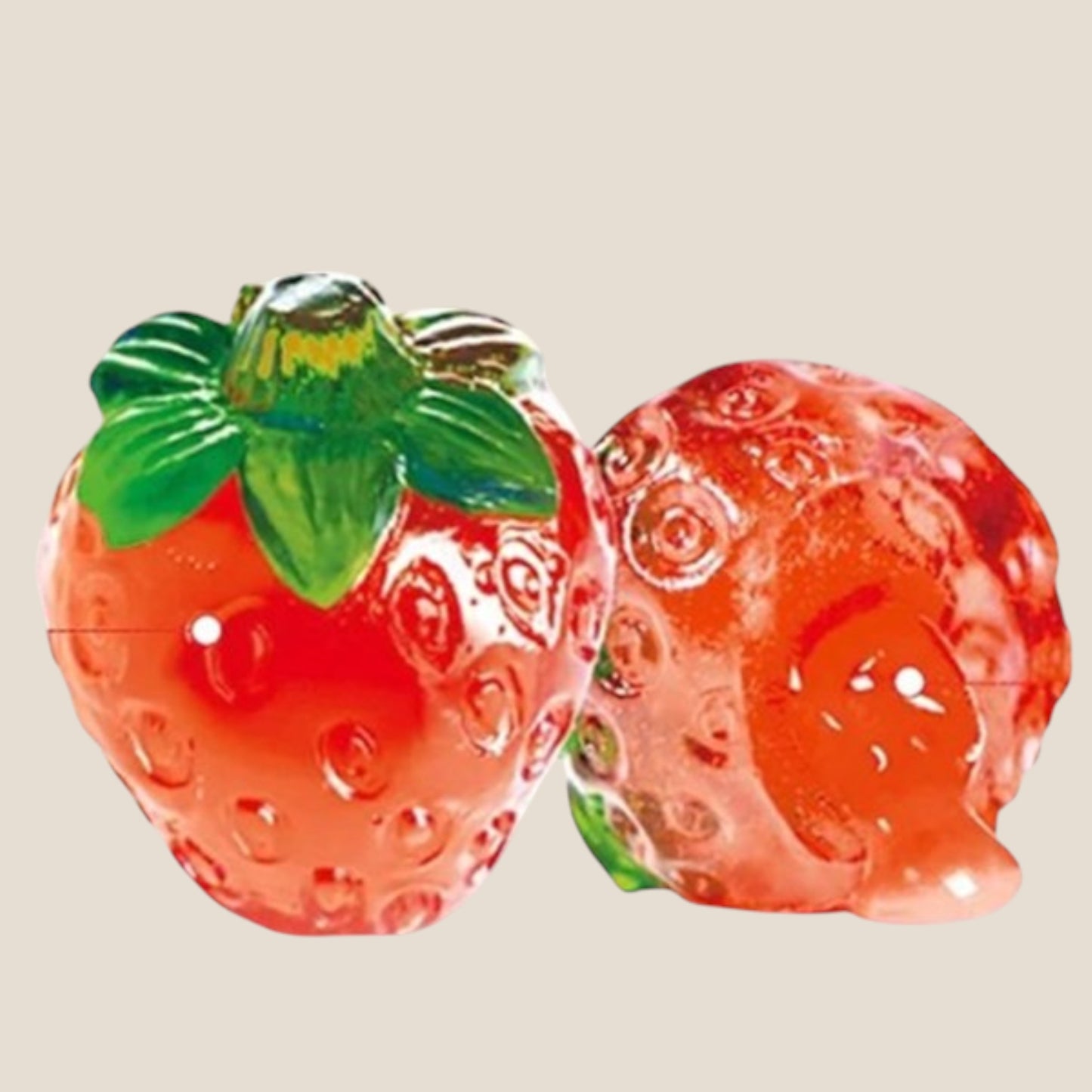 AMOS 4D Fruchtgummi Erdbeere mit flüssiger Kern – ( 120 g ) - Kemberly® GmbH