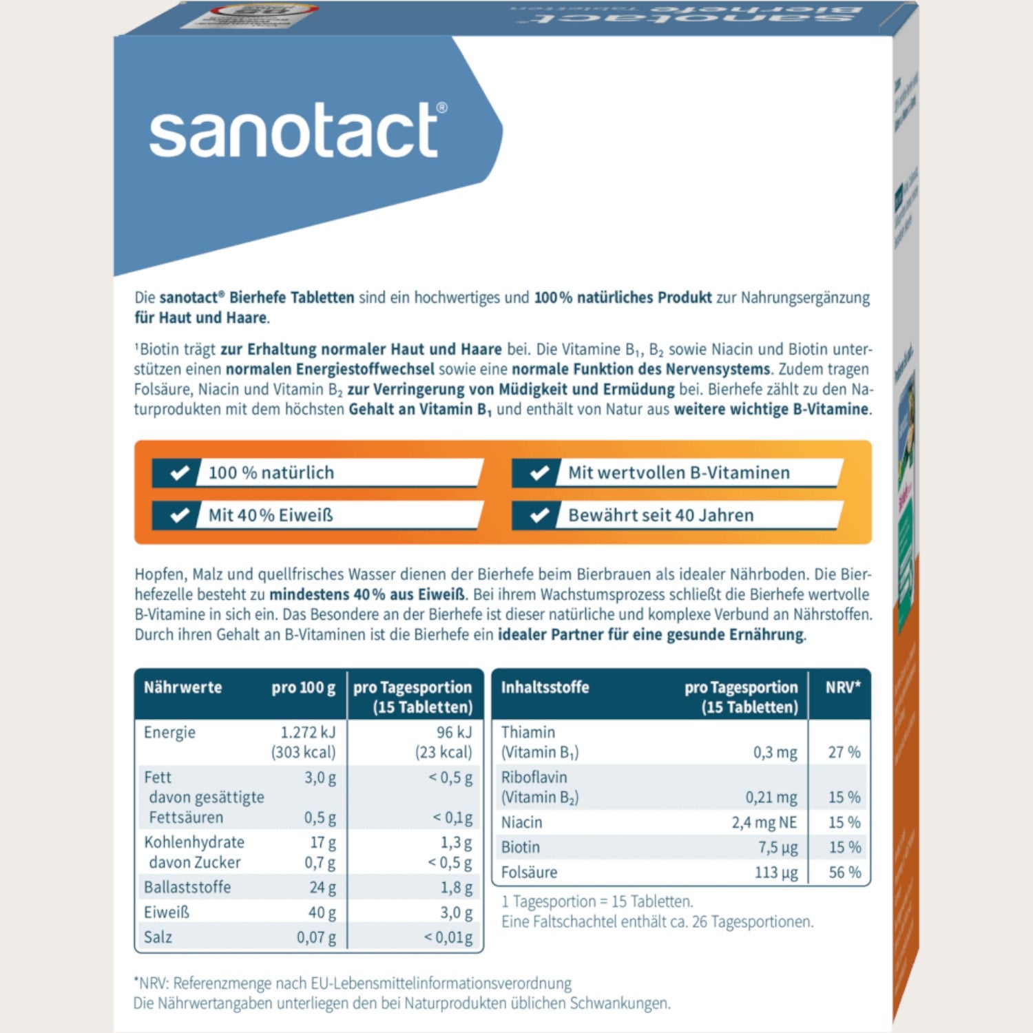 Bierhefe Tabletten 400 St. - Kemberly® GmbH