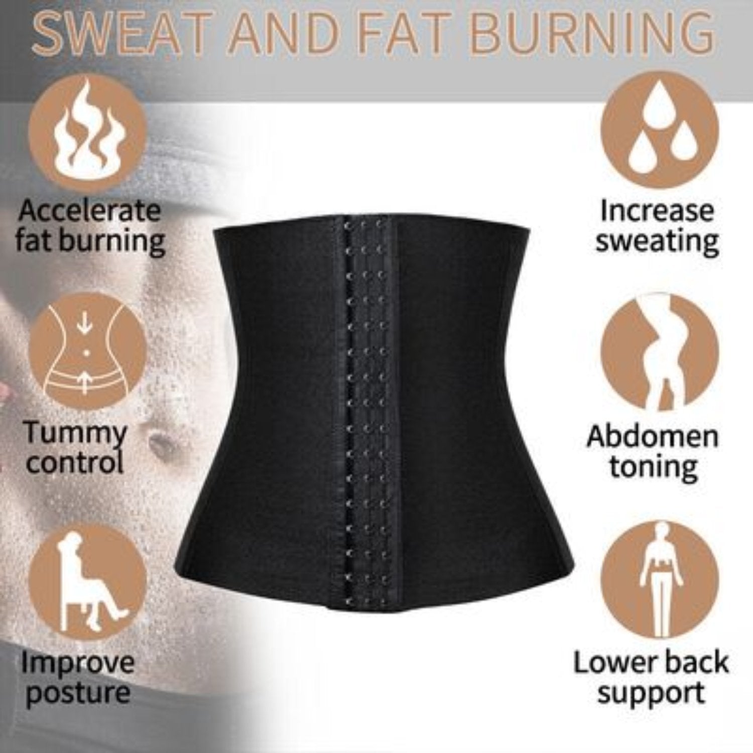 Figurformende Shapewear Nahtlose Taillenstütze mit extra fester Kontrolle - Kemberly® GmbH