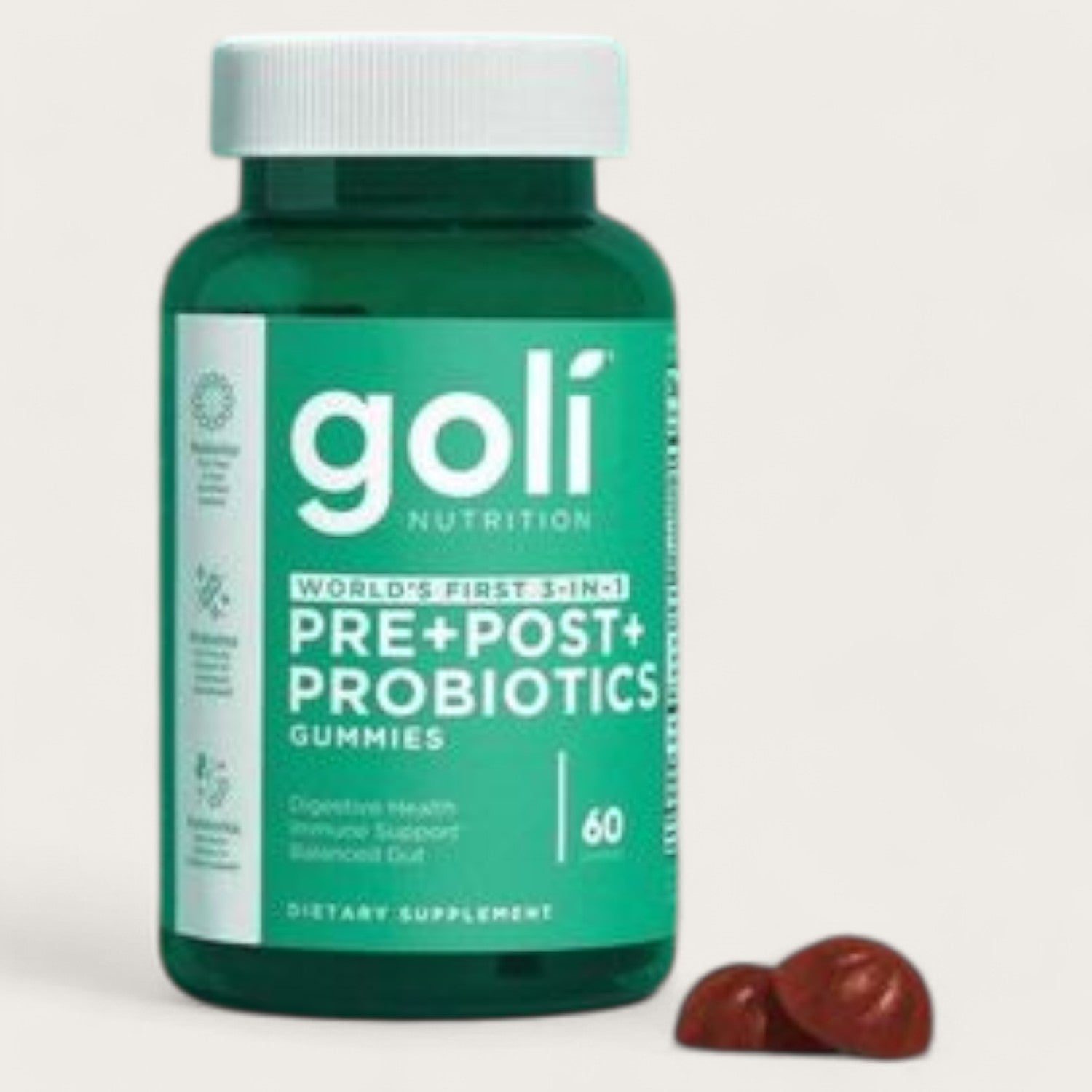 Goli Nutrition Pre + Post + Probiotics 60 Gummis - Kemberly® GmbH