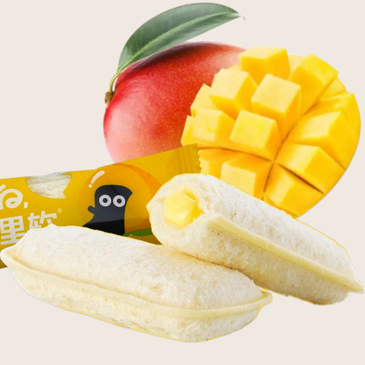 Mini-Mango-Kuchen (1 Stück, 20 g) – Weicher Snack mit cremiger Mango-Milch-Füllung