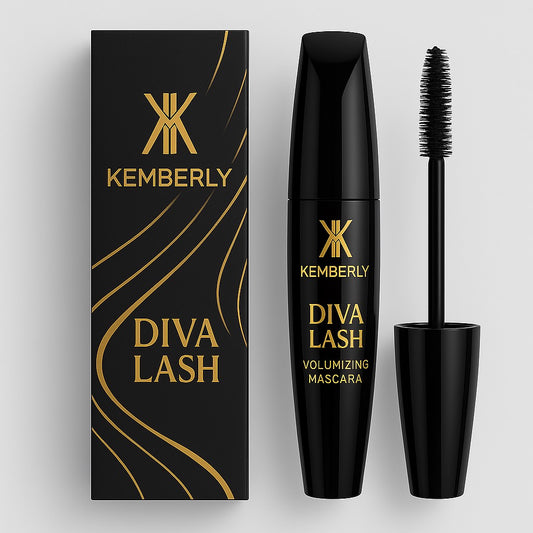 KEMBERLY DIVA LASH – Vegane Volumen-Mascara, Wasserfest & Langhaftend