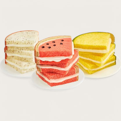 Koreanischer Kuchen mit Wassermelone, Cantaloupe oder Drachenfrucht - Kemberly® GmbH