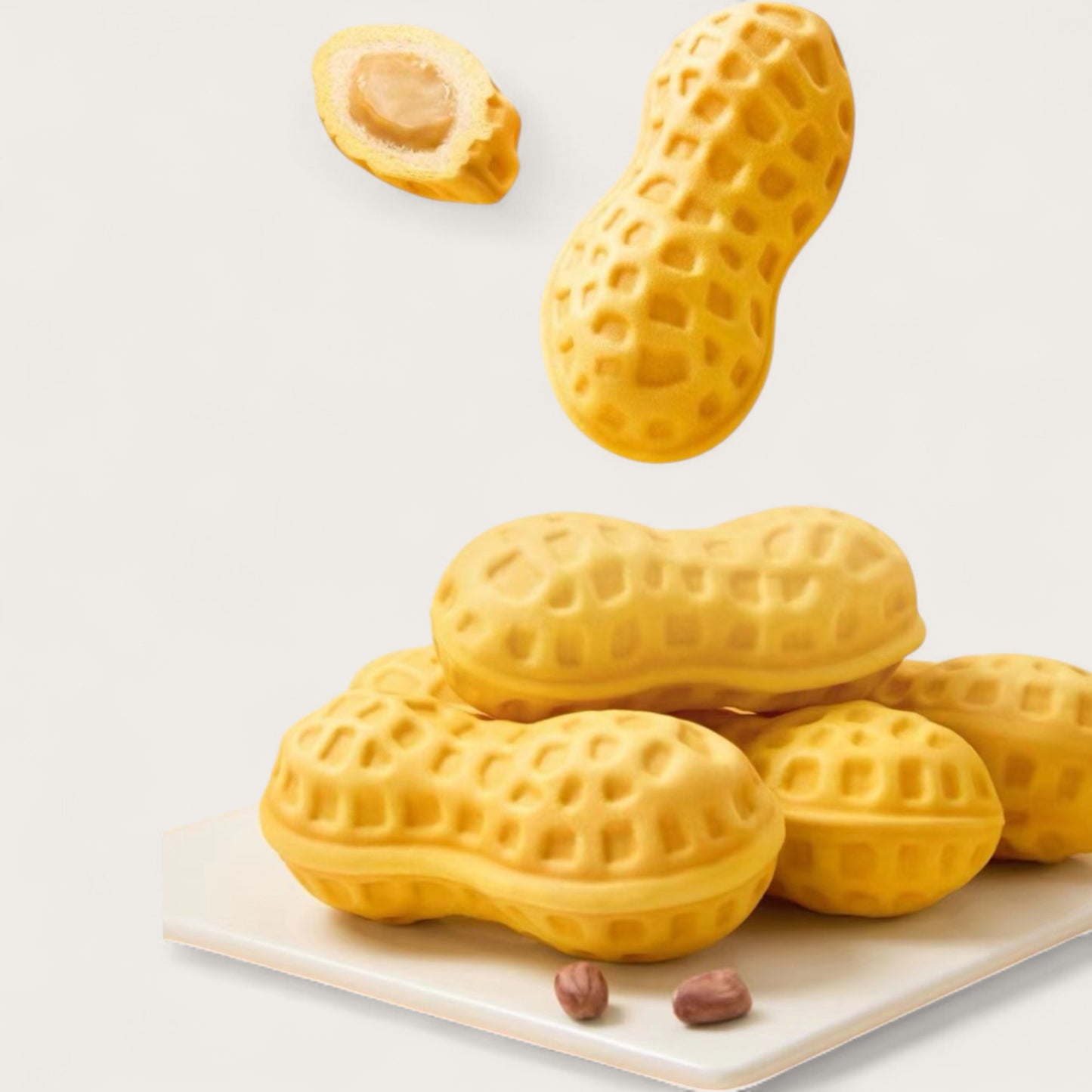 Erdnuss-Kuchen mit Cremefüllung - 50g
