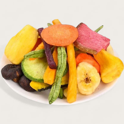 Gefriergetrocknetes Obst- und Gemüse-Mix – Knuspriger Genuss - Kemberly® GmbH