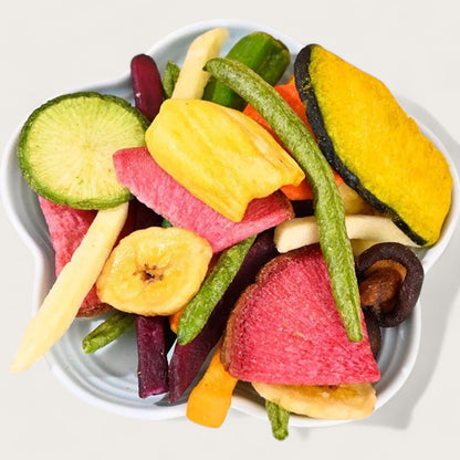 Gefriergetrocknetes Obst- und Gemüse-Mix – Knuspriger Genuss - Kemberly® GmbH