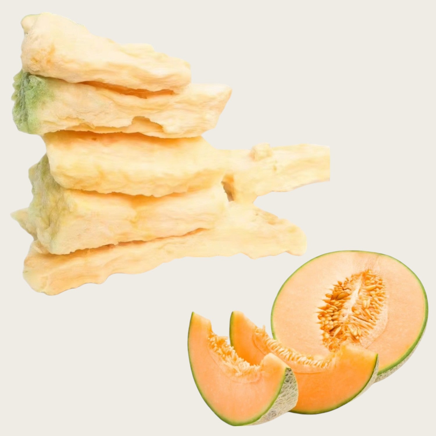 Gefriergetrocknete Bio-Cantaloupe – Fruchtig & Knusprig - Kemberly® GmbH