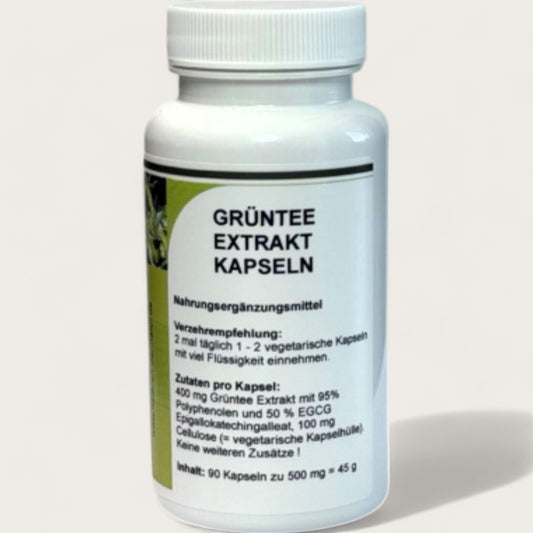 Grünetee Extrakt Kapseln - 90 Kapseln zu 500 mg - Kemberly® GmbH