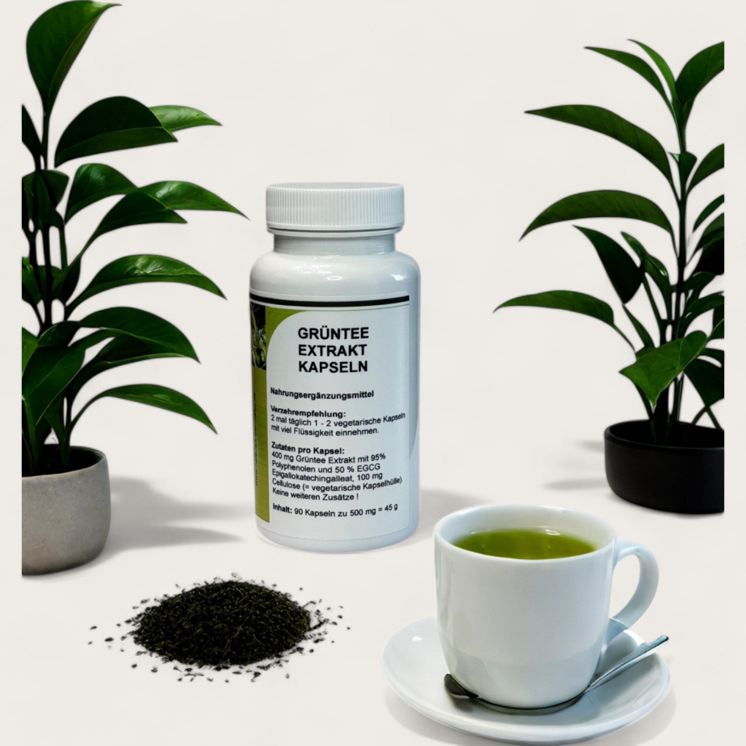 Grünetee Extrakt Kapseln - 90 Kapseln zu 500 mg - Kemberly® GmbH