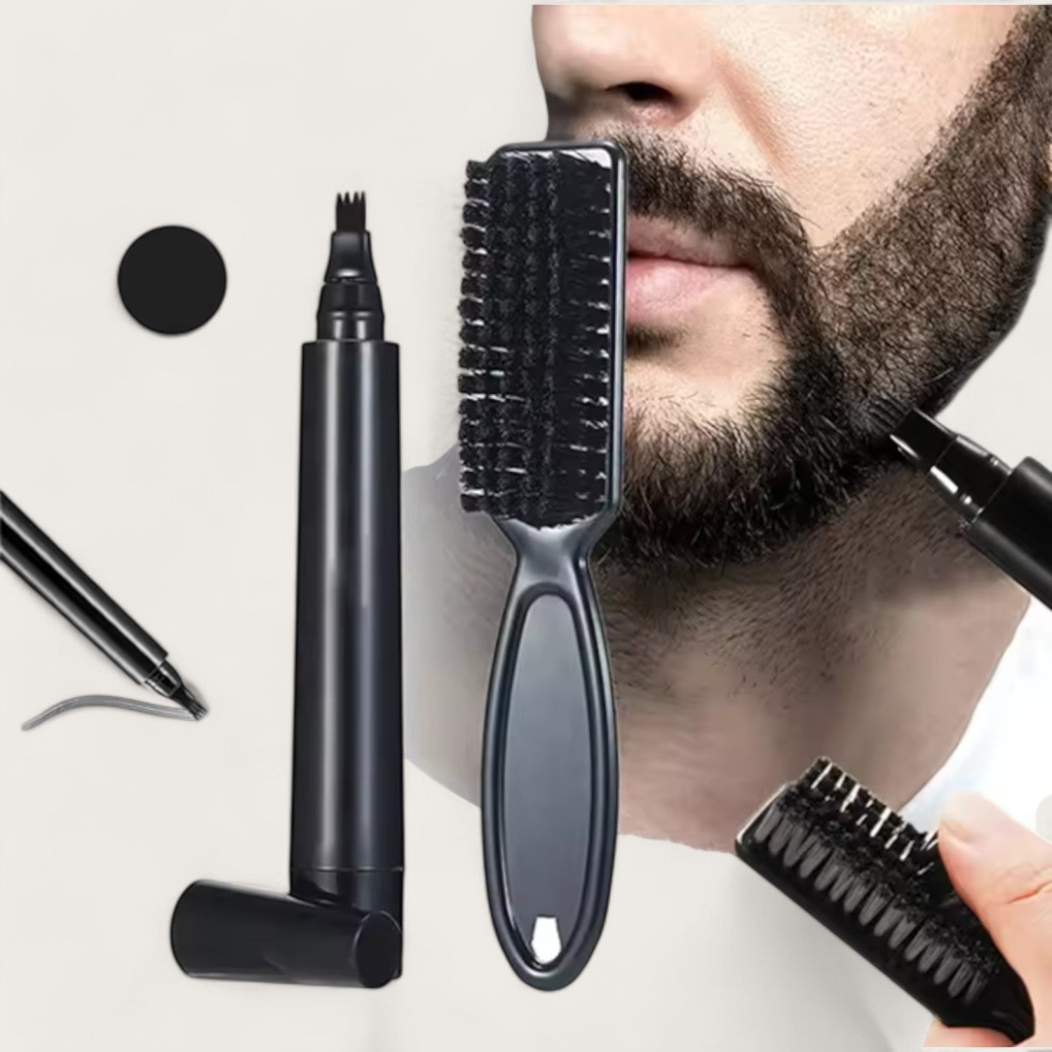 Männer Bart Pflege Kit – Bartfüllstift für einen perfekten, vollen Bart, Beard Filler Penkit - Kemberly® GmbH