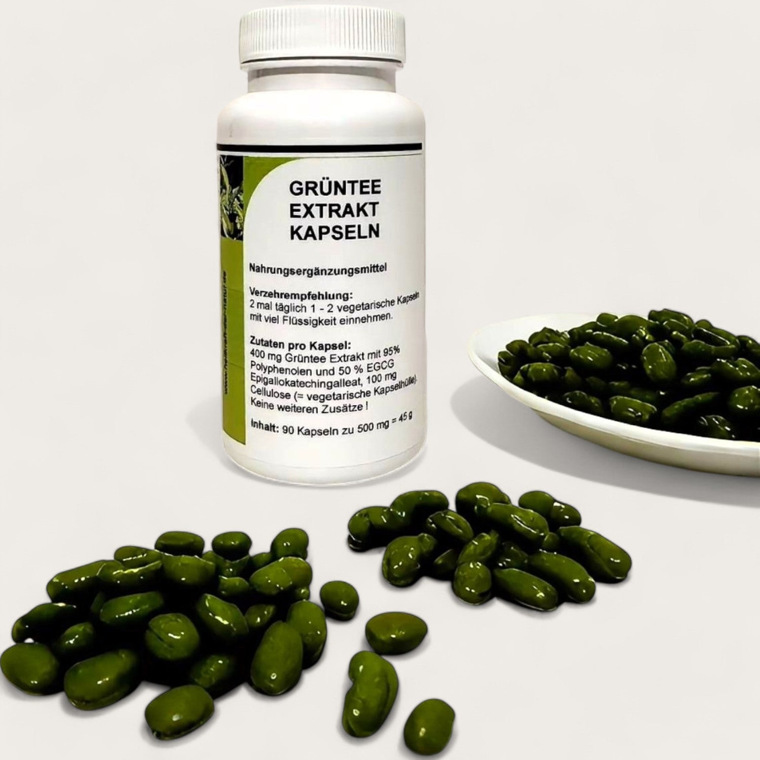 Grünetee Extrakt Kapseln - 90 Kapseln zu 500 mg - Kemberly® GmbH