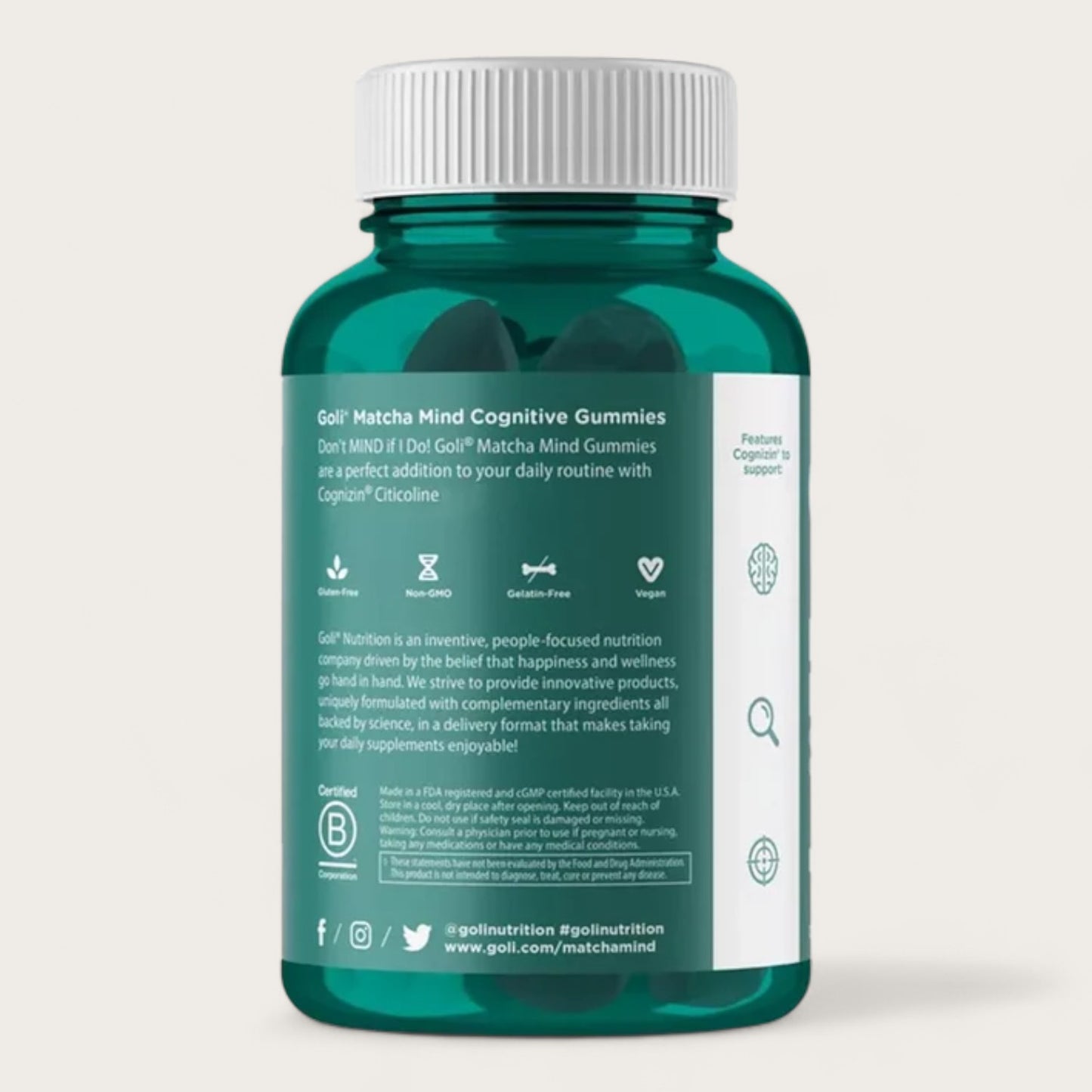 Goli Nutrition Matcha Mind (60 Gummis) - Kemberly® GmbH