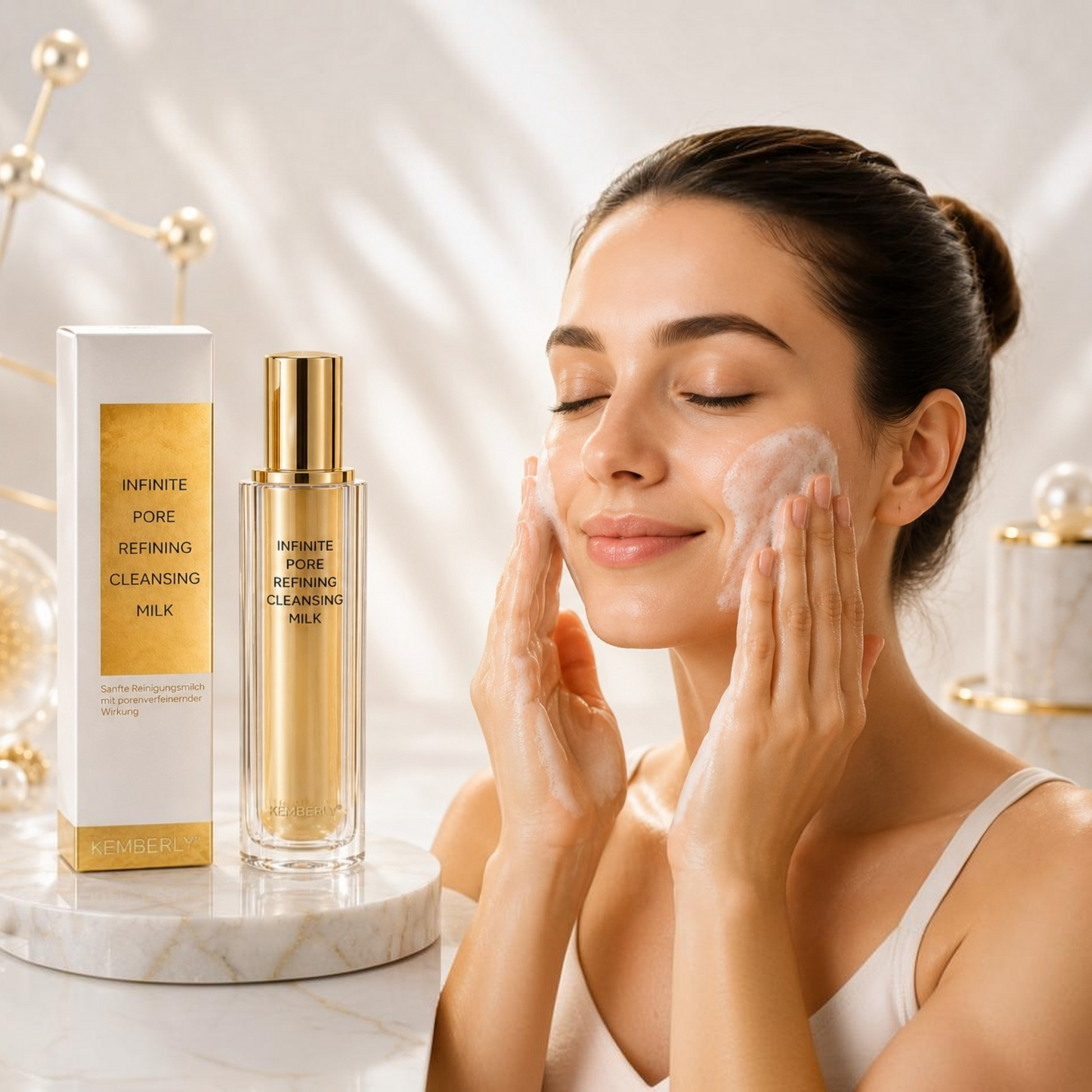 KEMBERLY® Infinite Pore-Refining Cleansing Oil-to-Milk – Luxury Cleanser - 120 ml - Kemberly® GmbH