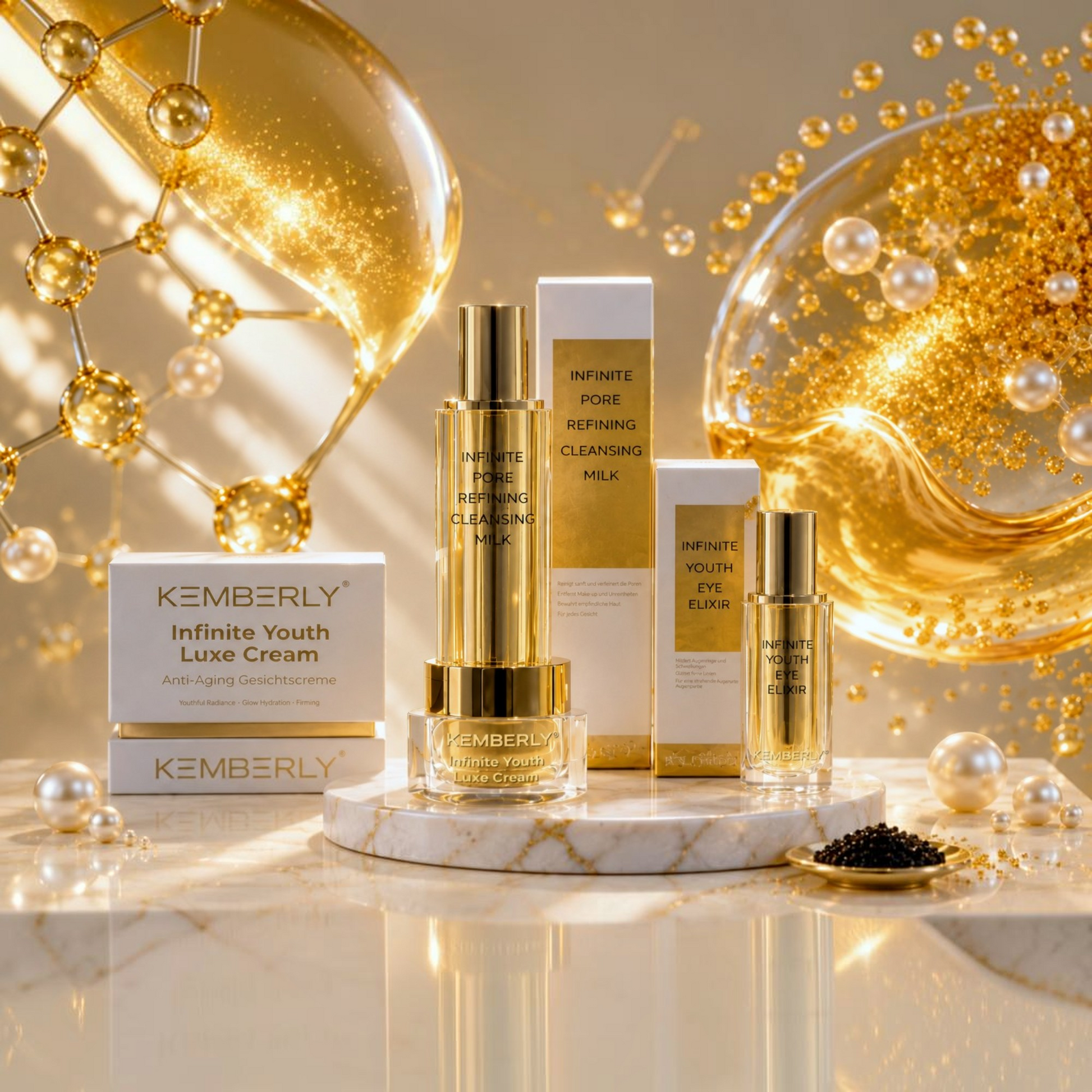 KEMBERLY® Infinite Youth Luxury Skincare Set – Complete Anti-Aging Routine - Kemberly® GmbH
