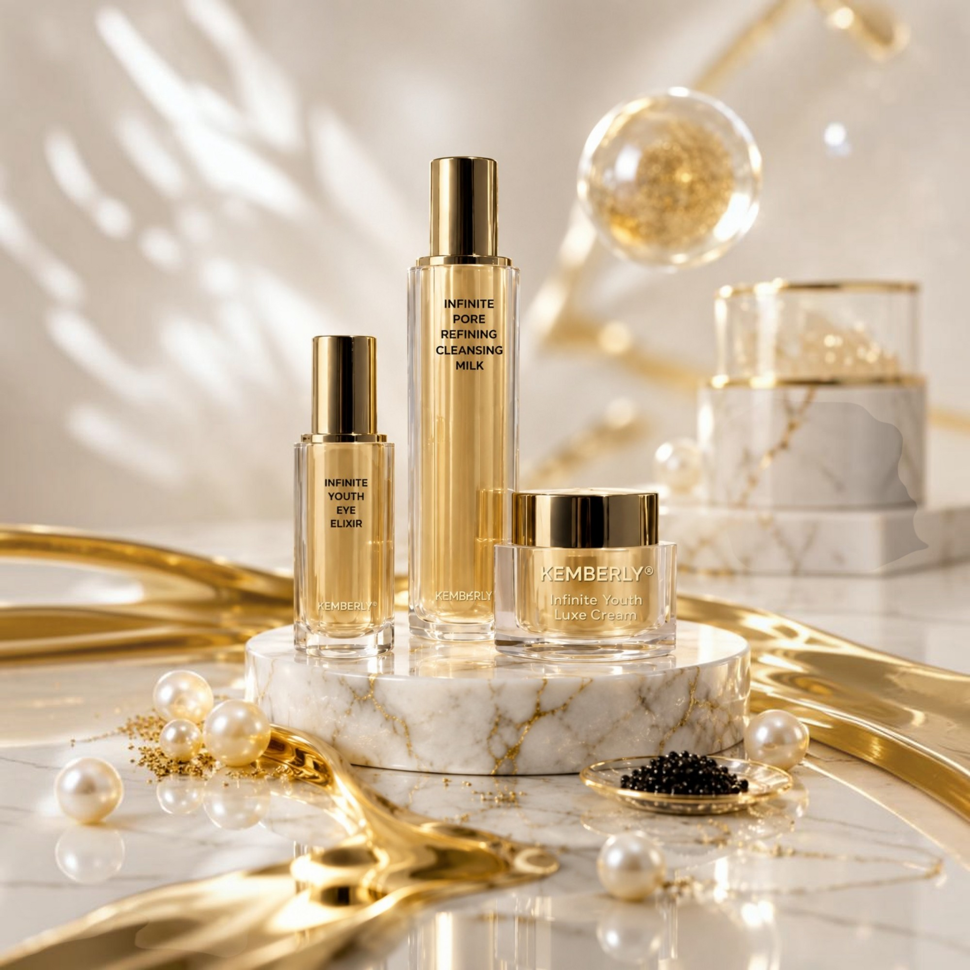 KEMBERLY® Infinite Youth Luxury Skincare Set – Complete Anti-Aging Routine - Kemberly® GmbH