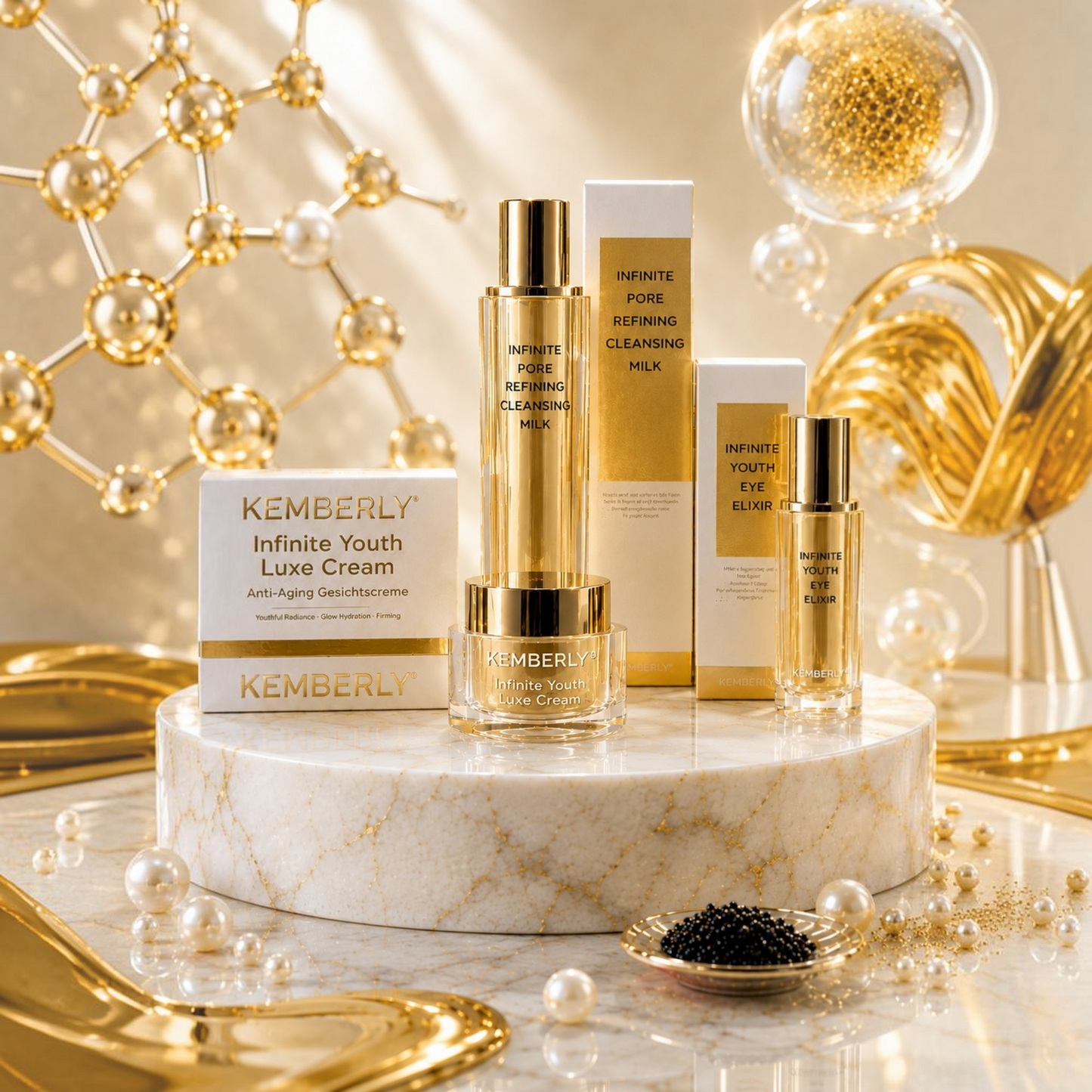 KEMBERLY® Infinite Youth Luxury Skincare Set – Complete Anti-Aging Routine - Kemberly® GmbH